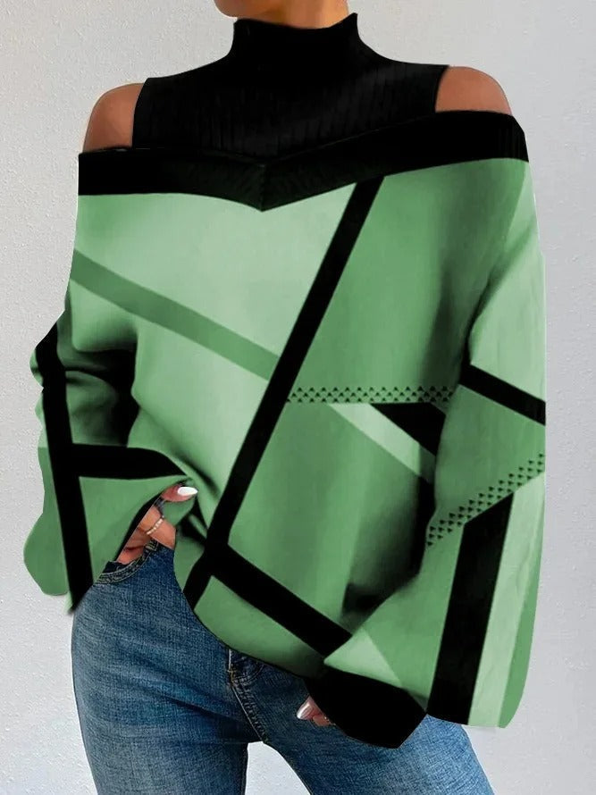 Bastiane | Geometrisch gemusterte Bluse für Damen