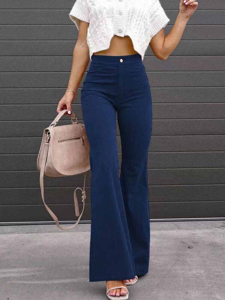 Bastiona | Lässige Flared Cordhose für Damen