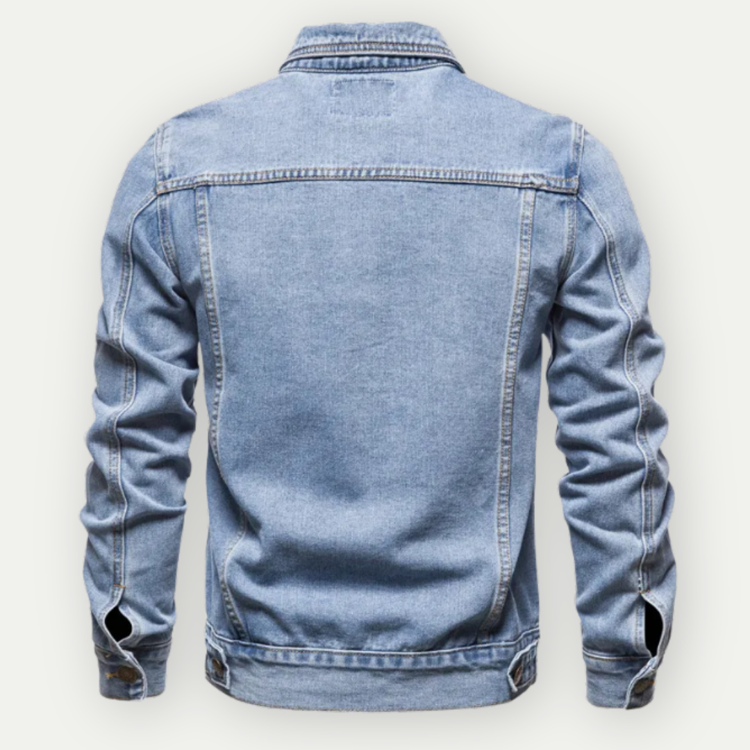 Belasarius | Klassische Denim-Truckerjacke für Herren