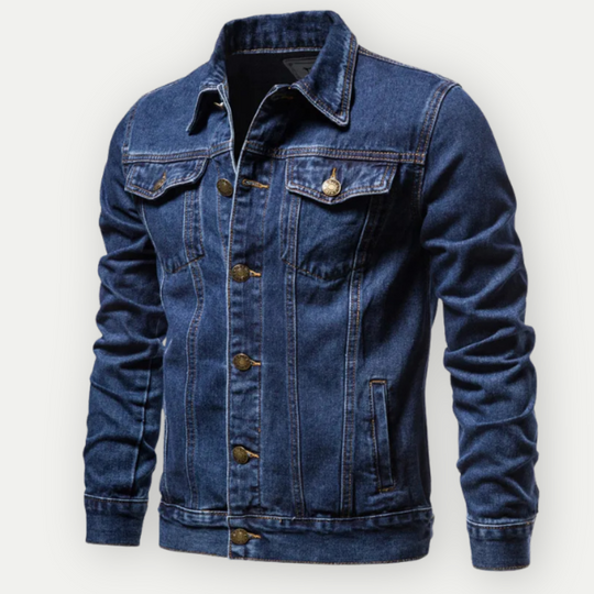 Belasarius | Klassische Denim-Truckerjacke für Herren