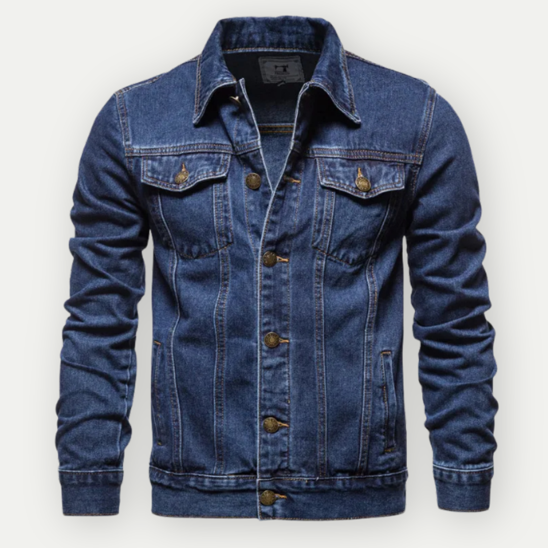 Belasarius | Klassische Denim-Truckerjacke für Herren