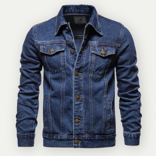 Belasarius | Klassische Denim-Truckerjacke für Herren