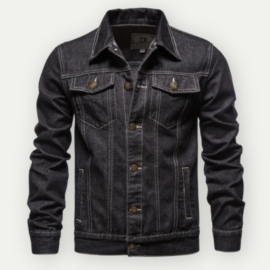 Belasarius | Klassische Denim-Truckerjacke für Herren