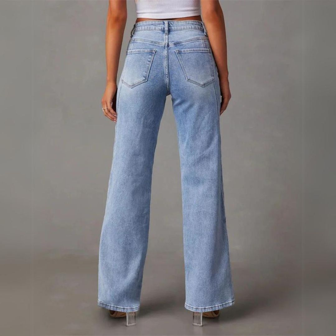 Belise | High-Waist-Jeans mit geradem Bein für Damen
