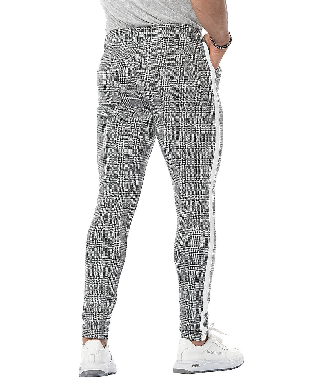 Benedito | Karierte Skinny-Chino für Herren