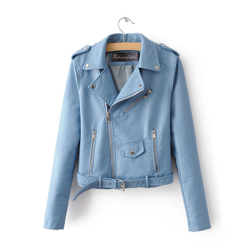Benina | PU-Lederjacke mit Gürtel für Damen