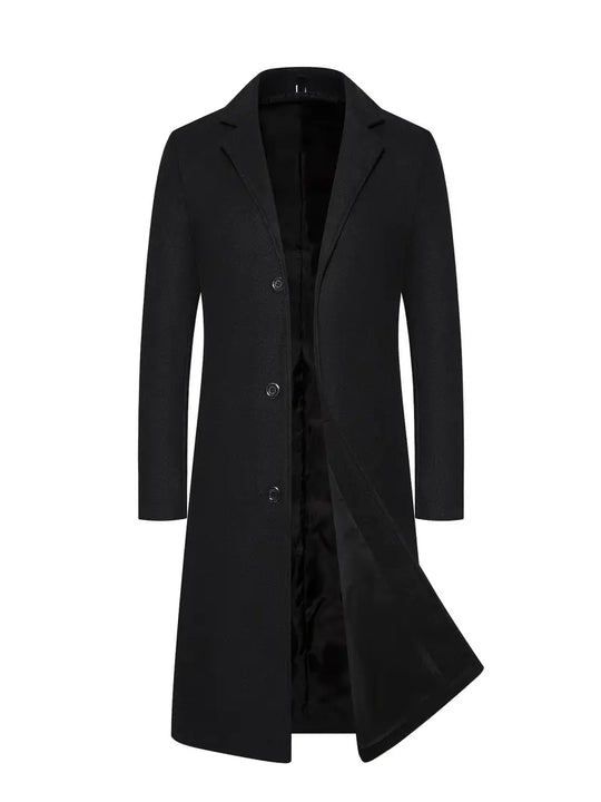 Benoit | Langer eleganter Mantel für Herren