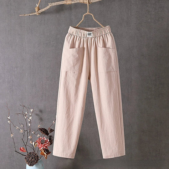 Bequeme Weichen Sommer Stoffhose für Damen