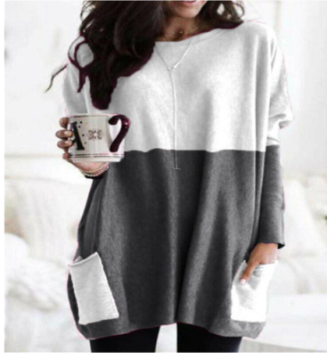 Bequemer Langarmpullover für Damen mit Lockere Passform