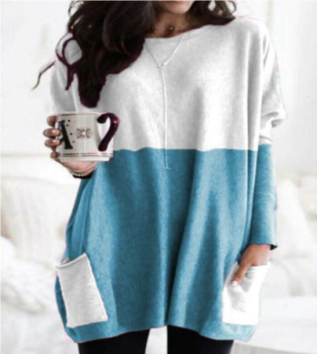 Bequemer Langarmpullover für Damen mit Lockere Passform