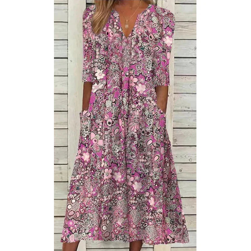 Bernadett | Fließendes Boho-Kleid für Damen