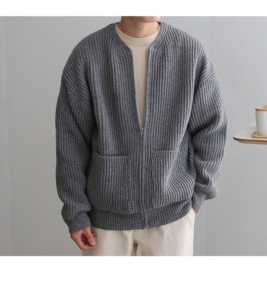 Bernulfos | Strickjacke mit Reißverschluss für Herren