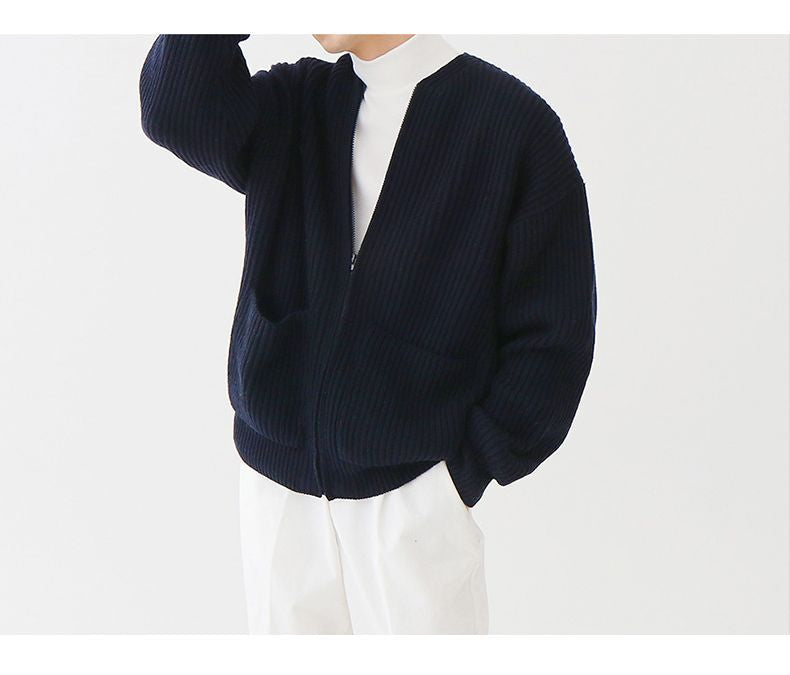 Bernulfos | Strickjacke mit Reißverschluss für Herren