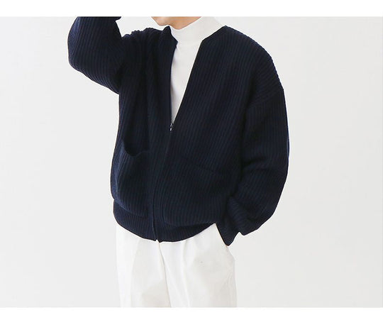 Bernulfos | Strickjacke mit Reißverschluss für Herren