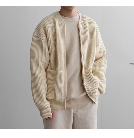 Bernulfos | Strickjacke mit Reißverschluss für Herren