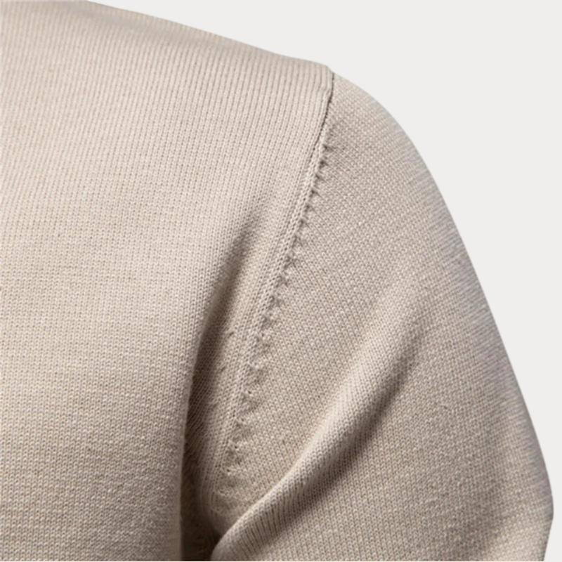 Bernulfus | Schlichter V-Ausschnitt-Pullover für Herren