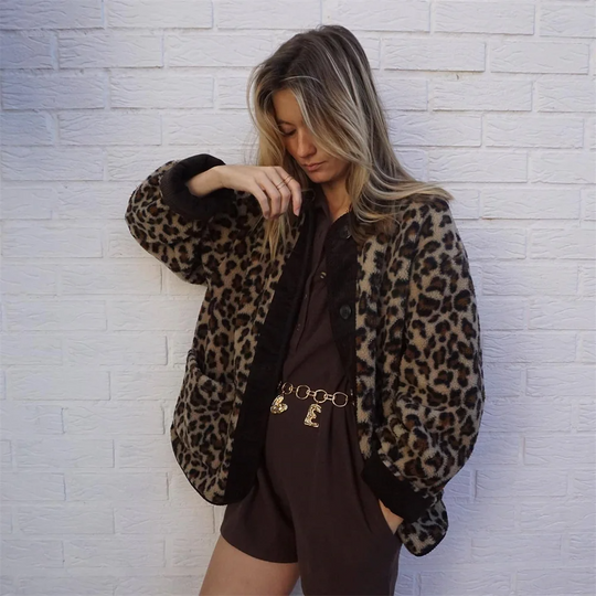 Bertha | Trendige Leopard-Print-Jacke für Damen