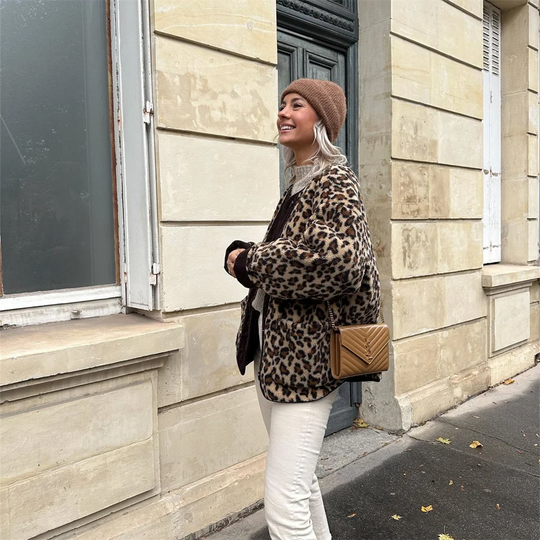 Bertha | Trendige Leopard-Print-Jacke für Damen