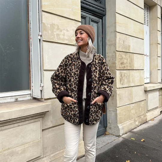Bertha | Trendige Leopard-Print-Jacke für Damen