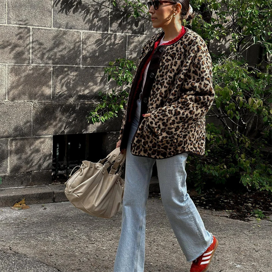 Bertha | Trendige Leopard-Print-Jacke für Damen
