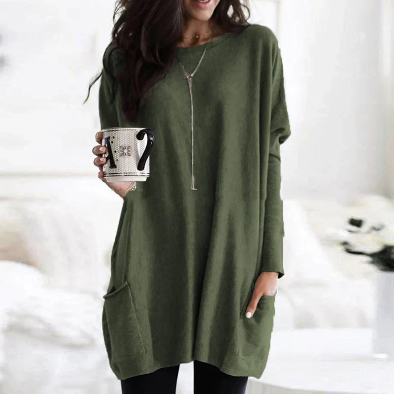 Berthe | Elegantes Langarm-Shirt für Damen