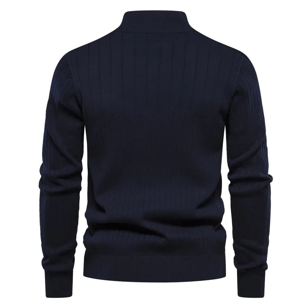 Bertsch | Strickpullover mit Reißverschlusskragen für Herren
