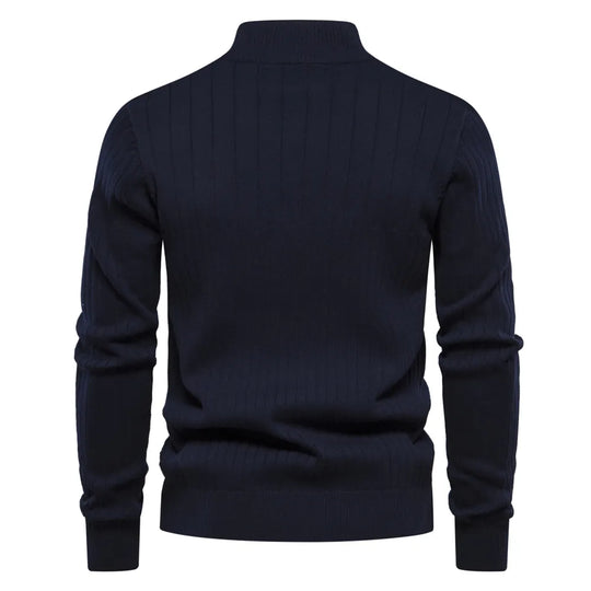 Bertsch | Strickpullover mit Reißverschlusskragen für Herren