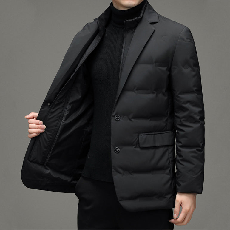 Bertulo | Schlanke Stehkragenjacke für Herren
