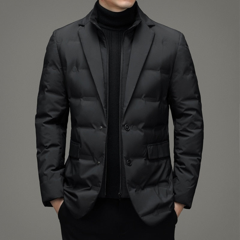 Bertulo | Schlanke Stehkragenjacke für Herren