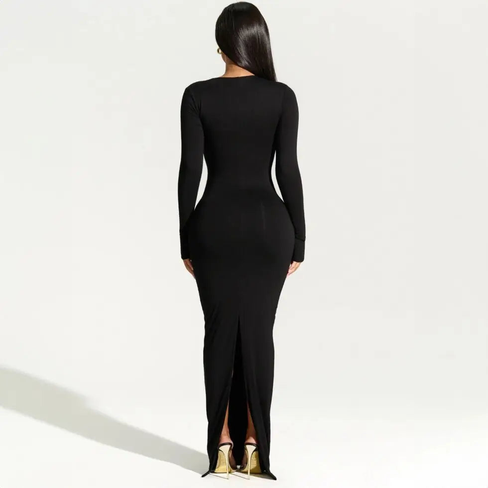 Beti | Zeitloses Langarmkleid für Damen