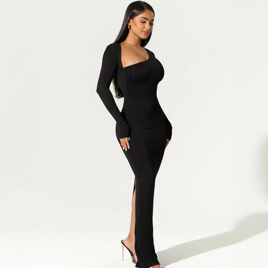 Beti | Zeitloses Langarmkleid für Damen