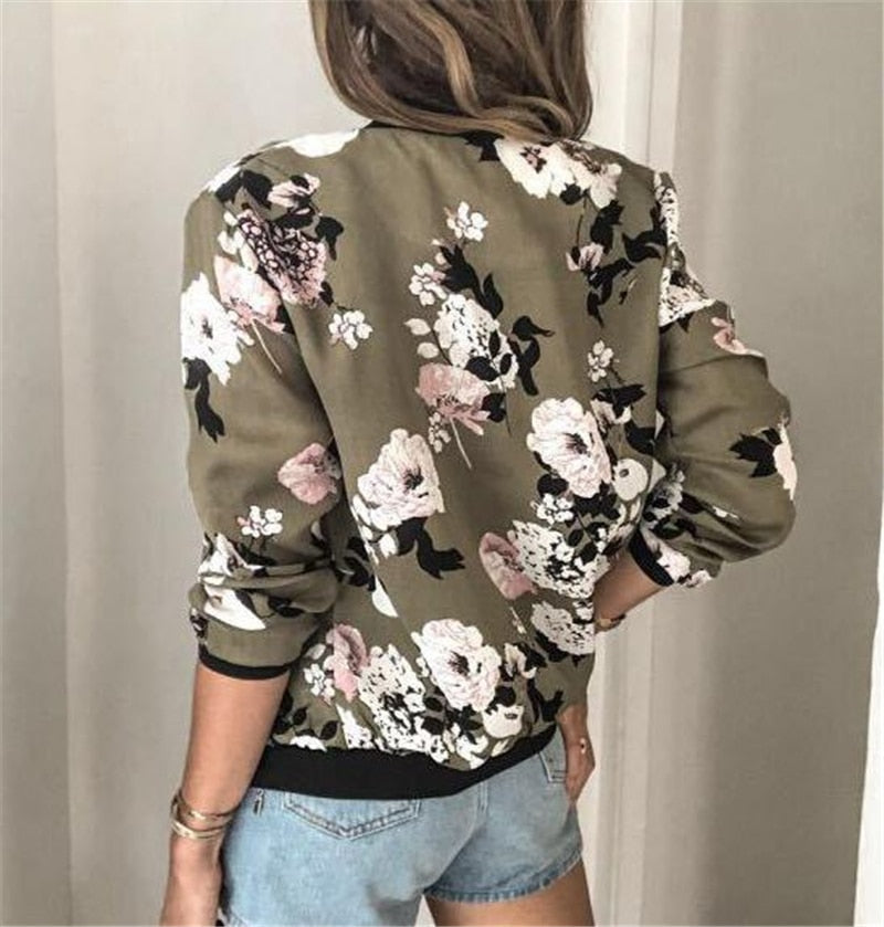 Betta | Blütenmuster Jacke für Damen