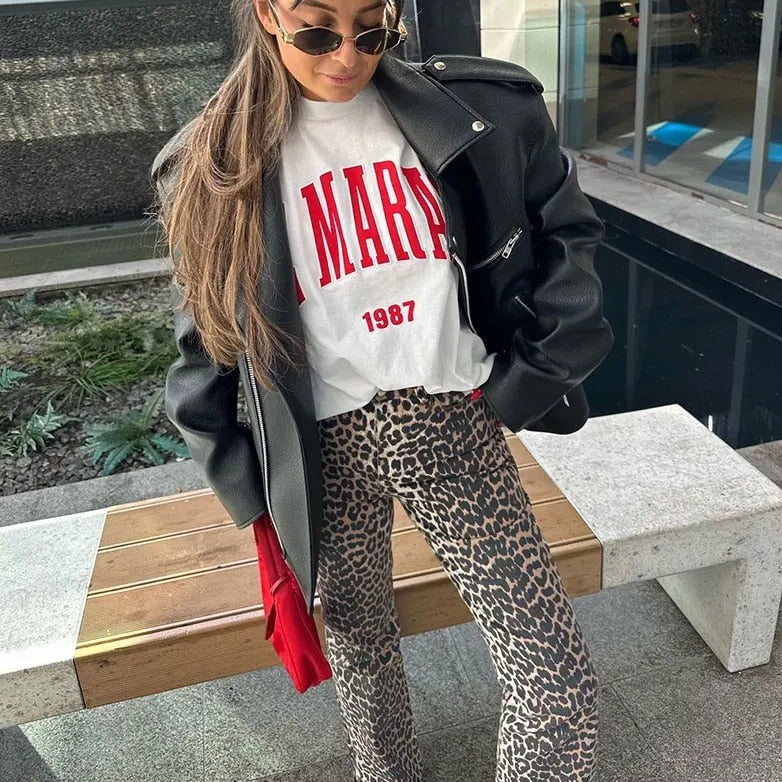 Bianka | Auffällige Leopardenhose für Damen