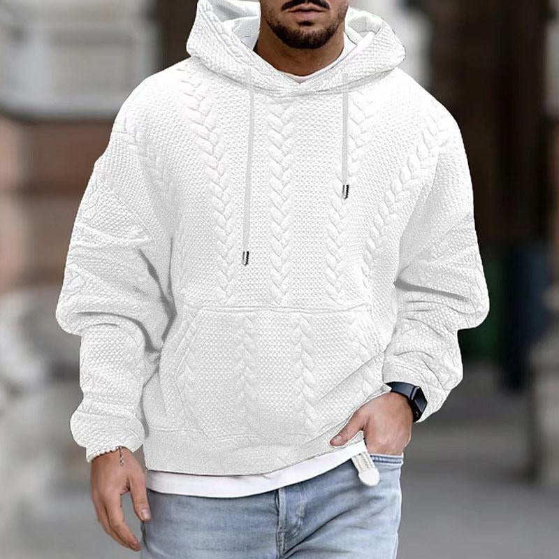 Bilal | Gemusterter Hoodie mit Kängurutasche für Herren