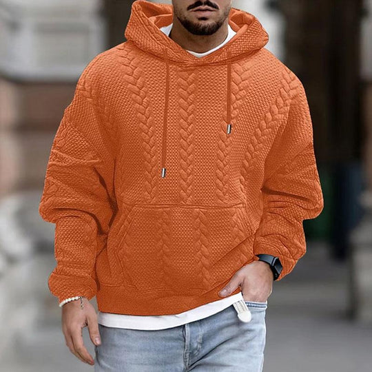 Bilal | Gemusterter Hoodie mit Kängurutasche für Herren