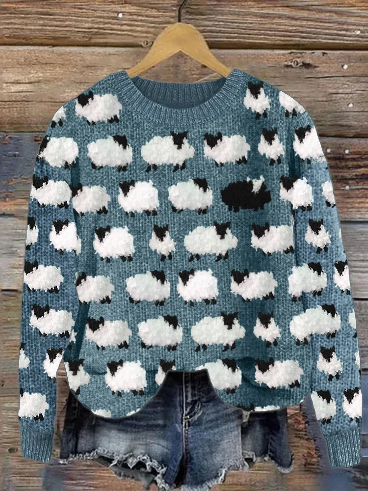 Birte | Trendiger bedruckter Pullover für Damen