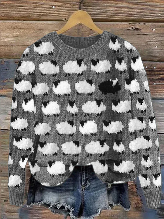 Birte | Trendiger bedruckter Pullover für Damen