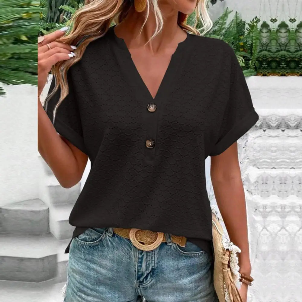 Bitna | Weiches V-Ausschnitt-Top für Damen