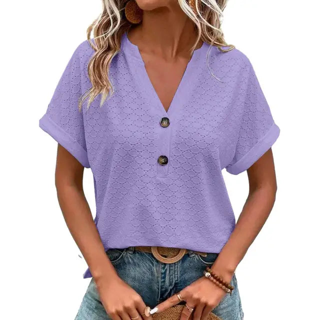 Bitna | Weiches V-Ausschnitt-Top für Damen