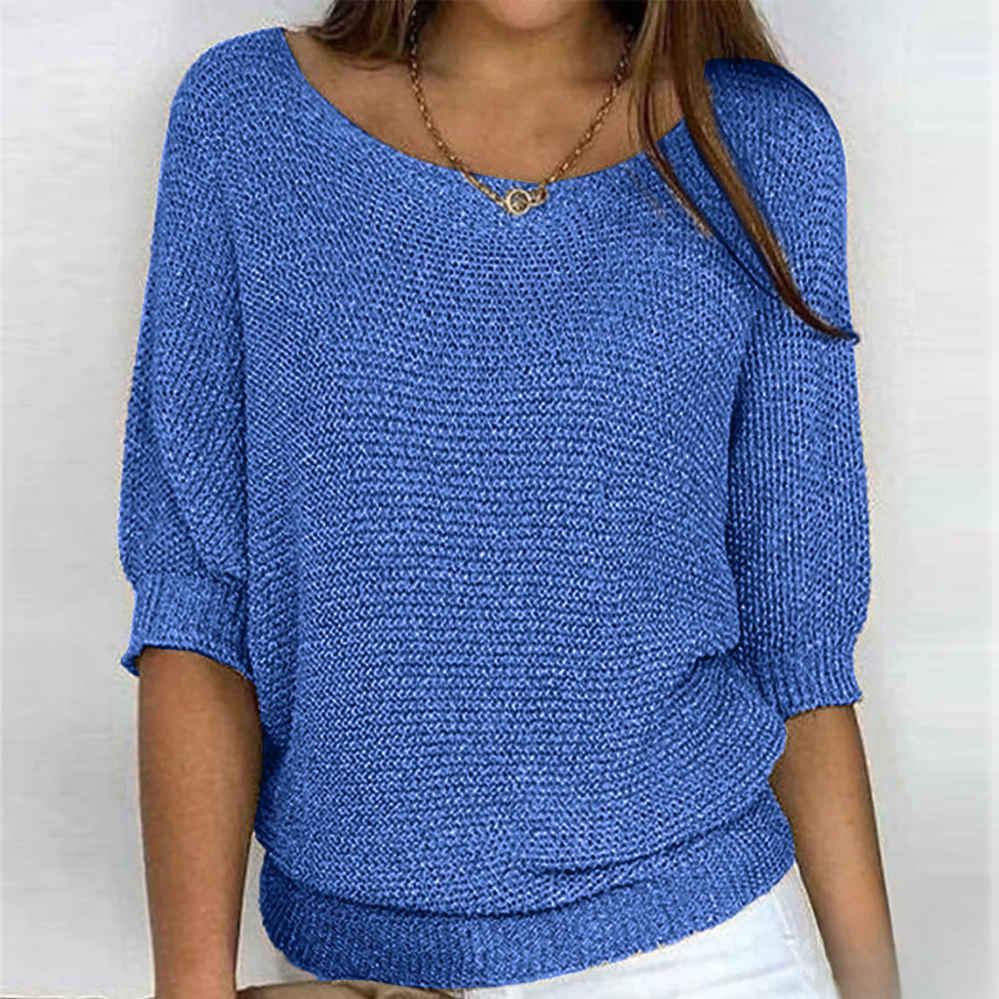 Blasia | Glänzendes Stricktop für Damen