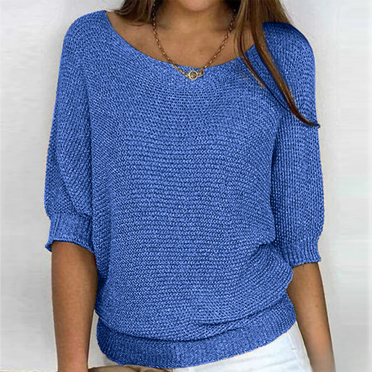 Blasia | Glänzendes Stricktop für Damen