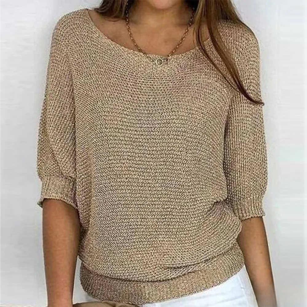 Blasia | Glänzendes Stricktop für Damen
