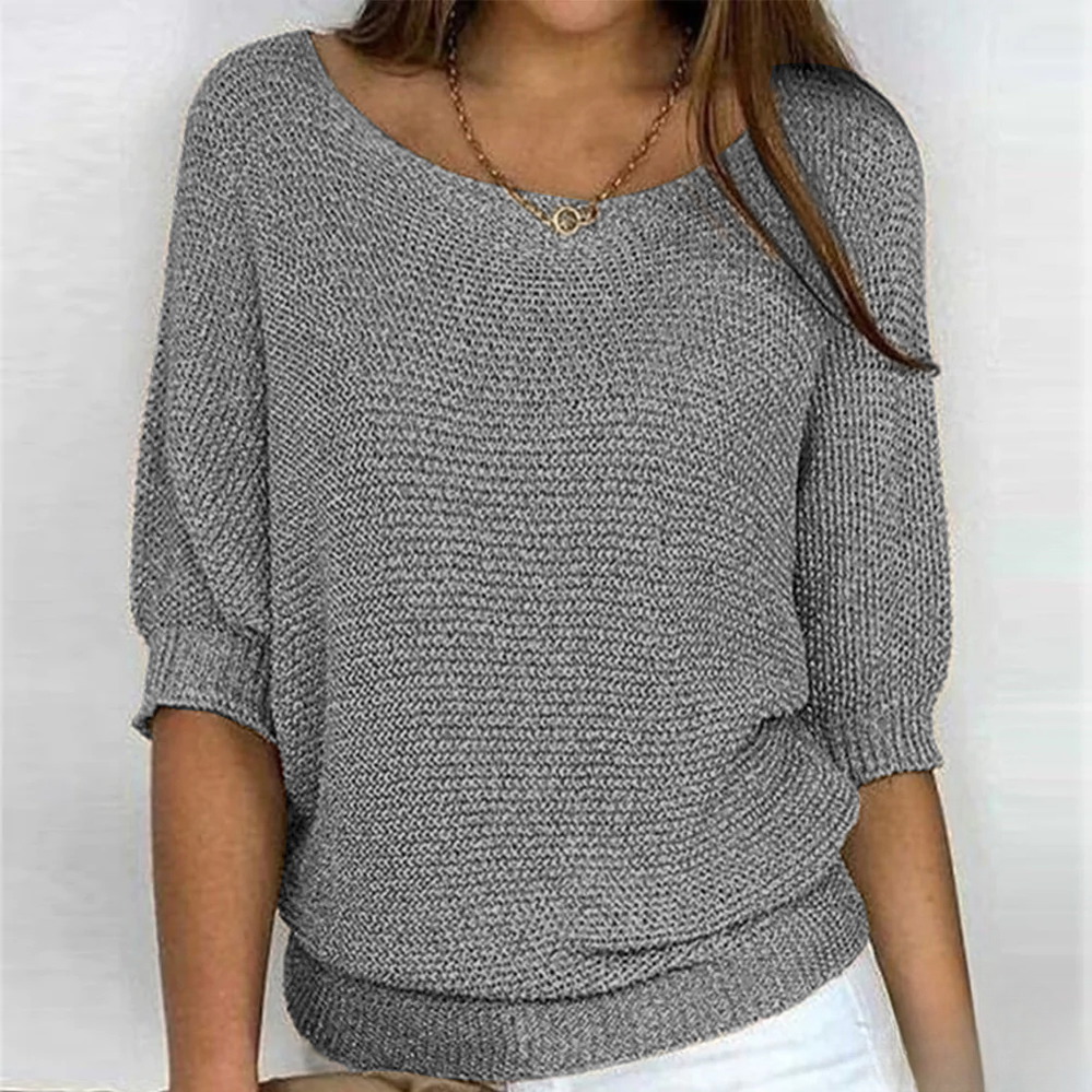 Blasia | Glänzendes Stricktop für Damen