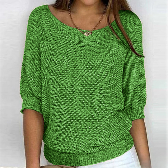 Blasia | Glänzendes Stricktop für Damen