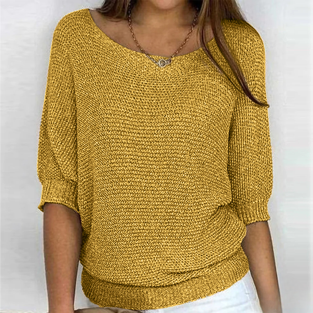 Blasia | Glänzendes Stricktop für Damen