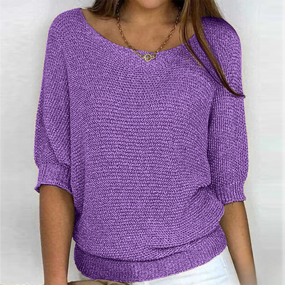 Blasia | Glänzendes Stricktop für Damen