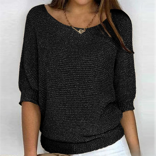 Blasia | Glänzendes Stricktop für Damen