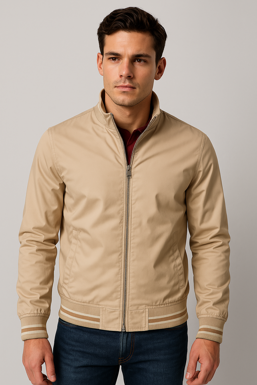 Bomberjacke für Herren im klassischen Stil