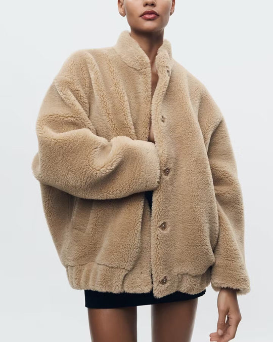 Bonnie | Weiche Teddyjacke für Damen