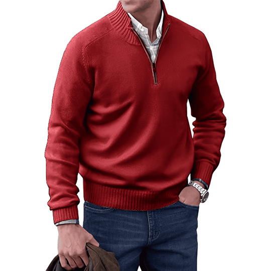 Branislav | Weicher Half-Zip-Pullover für Herren